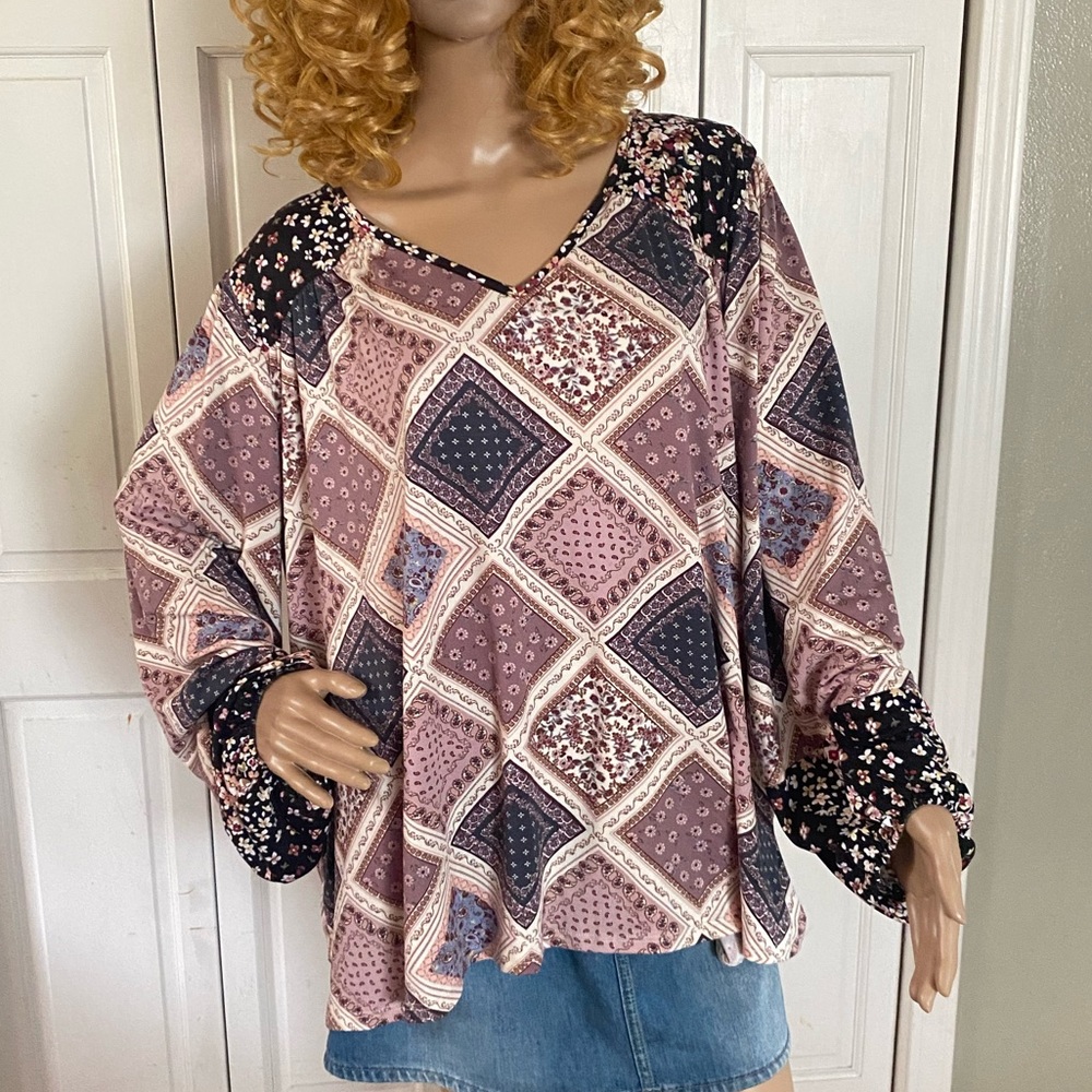 Haptics Plus Size 1X Knit Top